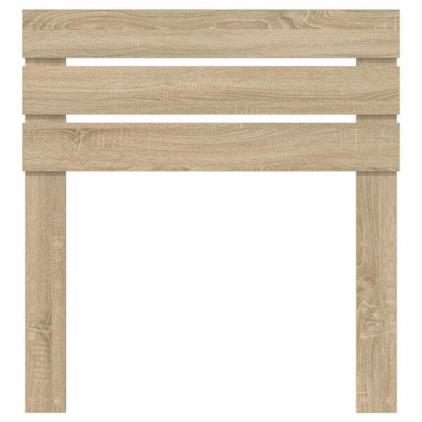 vidaXL Hodegavl med hodegjerde Sonoma eik 75 cm Konstruert tre