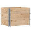 vidaXL Pallekarmer 3 stk gr&aring; 80x60 cm heltre furu