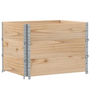 vidaXL Pallekarmer 3 stk gr&aring; 80x60 cm heltre furu