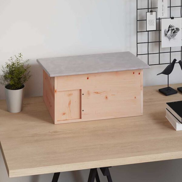 vidaXL Pinnsvinhus 45x33x22 cm Tre