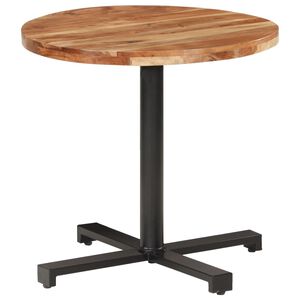vidaXL Bistrobord rundt &Oslash;80x75 cm heltre akasie