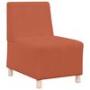 vidaXL | Modul Sofa Enhet Armfri | Oransje 55 x 74 x 82 cm Kordfl&oslash;yel