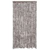 vidaXL Insektgardin brun og hvit 100x220 cm chenille