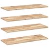 vidaXL Flytende hyller 4 stk 100x30x2 cm ubehandlet heltre akasie