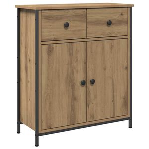 vidaXL Skjenk artisan eik 70x30x80 cm konstruert tre