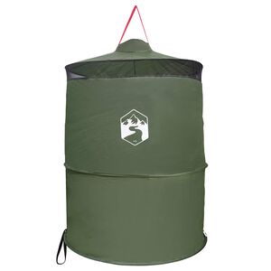 vidaXL Pop-up toalett telt med hengende tau Gr&oslash;nn 97 x 126 cm
