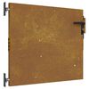 vidaXL Hageport 85x100 cm cortenst&aring;l tredesign
