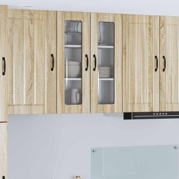 vidaXL Kj&oslash;kkenskap Sonoma eik 60 x 31 x 80 cm Konstruert tre