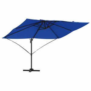 vidaXL Kipp Roma Parasol Blå og svart 352 x 251 x 260 cm