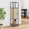 vidaXL Highboard sonoma eik 35,5x35x139 cm konstruert tre og metall