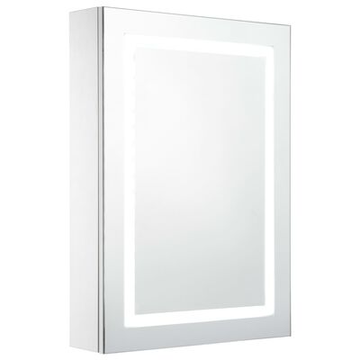vidaXL LED-speilskap til bad 50x13x70 cm