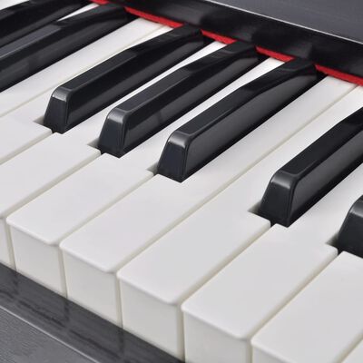 vidaXL Digitalt piano med 88 tangenter og pedaler svart melamin