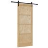 vidaXL Skyved&oslash;r Naturlig 86 x 211 cm Heltre furu