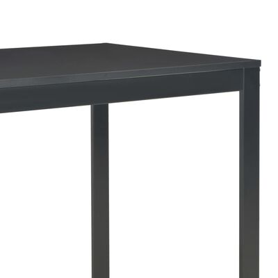vidaXL Databord svart 120x60x70 cm