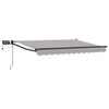 vidaXL Manuell utvidbar markise med LED-lamper 3 x 2,5 m