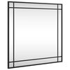 vidaXL Veggspeil svart 60x60 cm rektangel jern