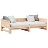 vidaXL Uttrekkbar Dagbed Brun 203,5 x 184 x 56,5 cm Massiv furu