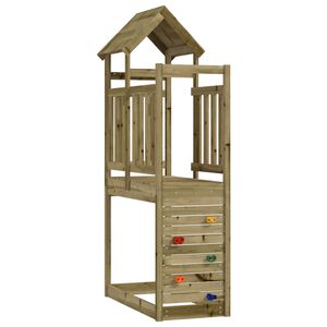 vidaXL Leket&aring;rn Brun 53 x 110,5 x 214 cm Massiv impregnert tre