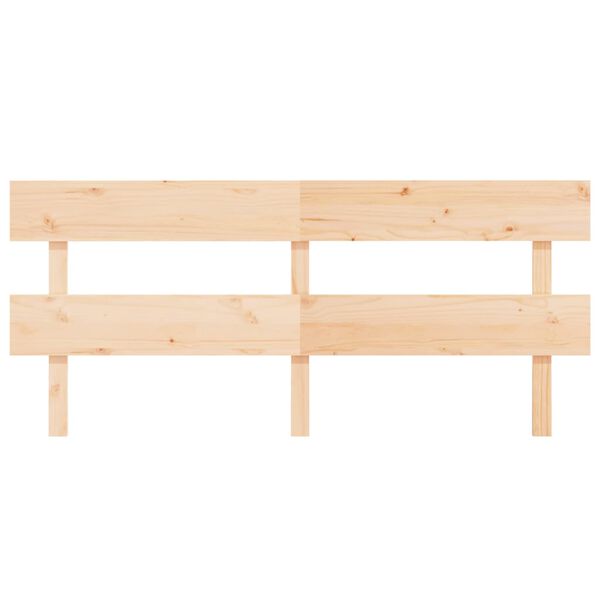 vidaXL Sengegavl 204x3x81 cm heltre furu
