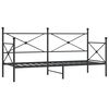vidaXL Dagseng uten madrass svart 90x200 cm st&aring;l