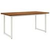 vidaXL Firkantet spisebord 160 x 70 x 75 cm Solid akasietre Naturlig