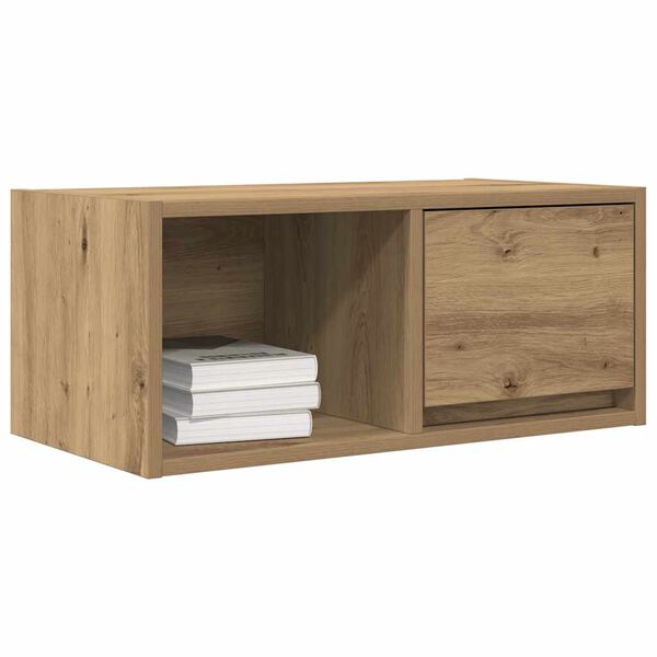 vidaXL TV-benk artisan eik 60x31x25,5 cm konstruert tre