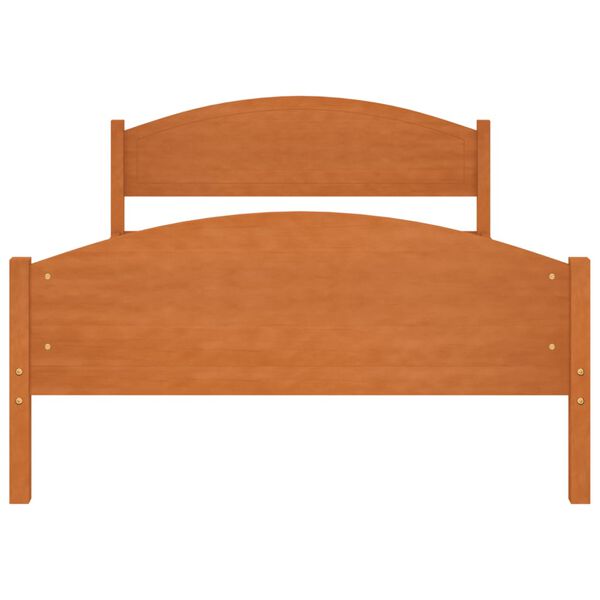 vidaXL Sengeramme honningbrun heltre furu 120x200 cm