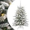 vidaXL Kunstig sammensatt juletre Hvit 120 cm PE og PVC