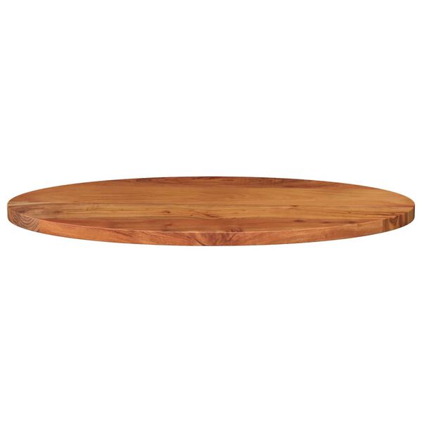 vidaXL Bordplate 140x50x2,5 cm oval heltre akasie