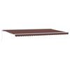 vidaXL Manuell uttrekkbar markise brun 500x300 cm