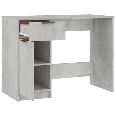 vidaXL Skrivebordskap betonggrå 100x50x75 cm konstruert tre