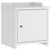 vidaXL Gangbenk SANDNES hvit 45x40x50 cm heltre furu