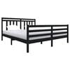 vidaXL Sengeramme svart 180x200 cm Super King heltre