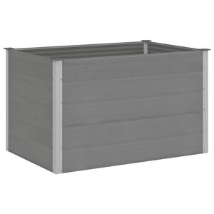 vidaXL H&oslash;ybed WPC 150x100x91 cm gr&aring;