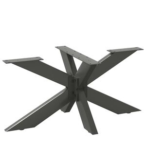vidaXL Salongbordben edderkoppformet antrasitt 98x58x(42-43) cm st&aring;l