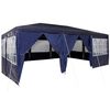 vidaXL Partytelt 600 x 400 x 266 cm Bl&aring; Polyethylen