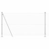 vidaXL Gjerde med innlegg. sølv 1.2 x 10 m Stål