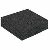 vidaXL Gummigranulat uteplasspad Svart 9 x 9 x 2 cm Gummi