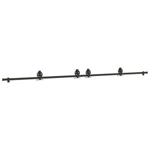 vidaXL Utstyr for skyved&oslash;r 366 cm st&aring;l svart