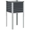 vidaXL Hagepotte antrasitt 45x45x88 cm st&aring;l