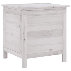vidaXL Putekasse hvit 50x49x56,5 cm heltre gran