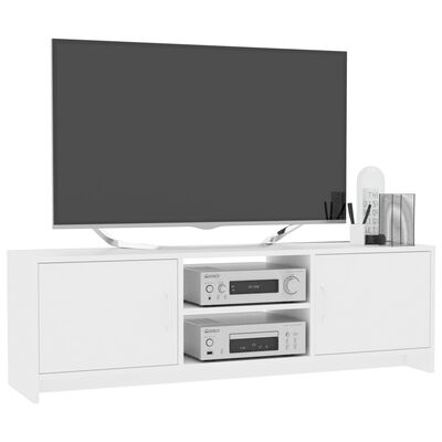 vidaXL TV-benk hvit 120x30x37,5 cm sponplate