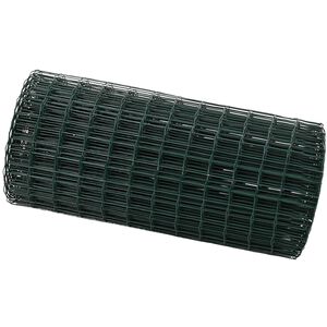 vidaXL Euro gjerde grønn 0.8 x 10 m PVC-belagt jern