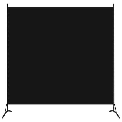 vidaXL Romdeler svart 175x180 cm stoff