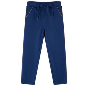 Barnebukser med snor marinebl&aring; 92