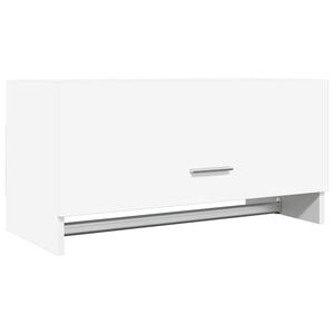 vidaXL Garderobe hvit 70x32,5x35 cm konstruert tre