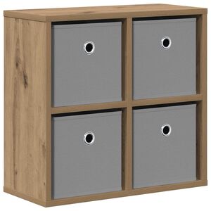vidaXL Serviesskap med skuff Artisan Eik 49,5 x 22 x 47 cm