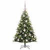 vidaXL Kunstig Hengt Julegran med 150 LED-lys gr&oslash;nn 120 cm PVC og PE