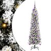 vidaXL Kunstig juletre Hvit 150 cm PVC og Metall og Plast