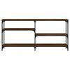 vidaXL Konsollbord brun eik 160x29x75 cm konstruert tre